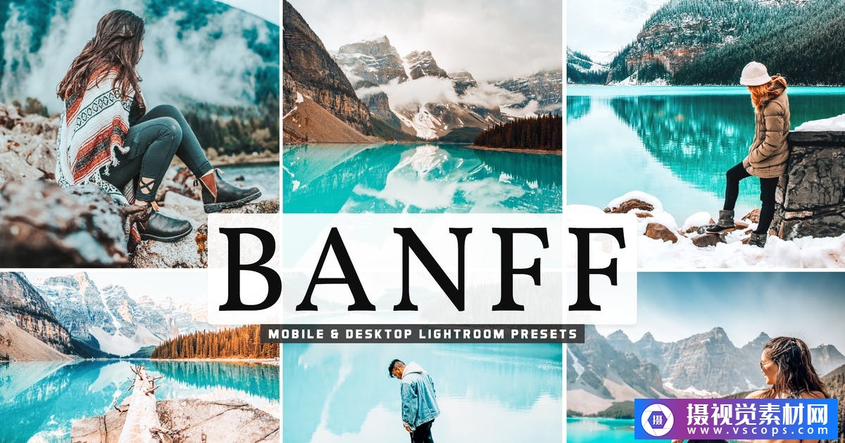 班夫海滩/海洋摄影手机版Lightroom预设Banff Mobile & Desktop Lightroom Presets插图
