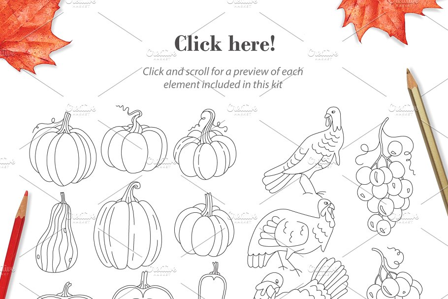 秋季图案生成illustrator插件 Autumn Harvest Mandala Creator插图8