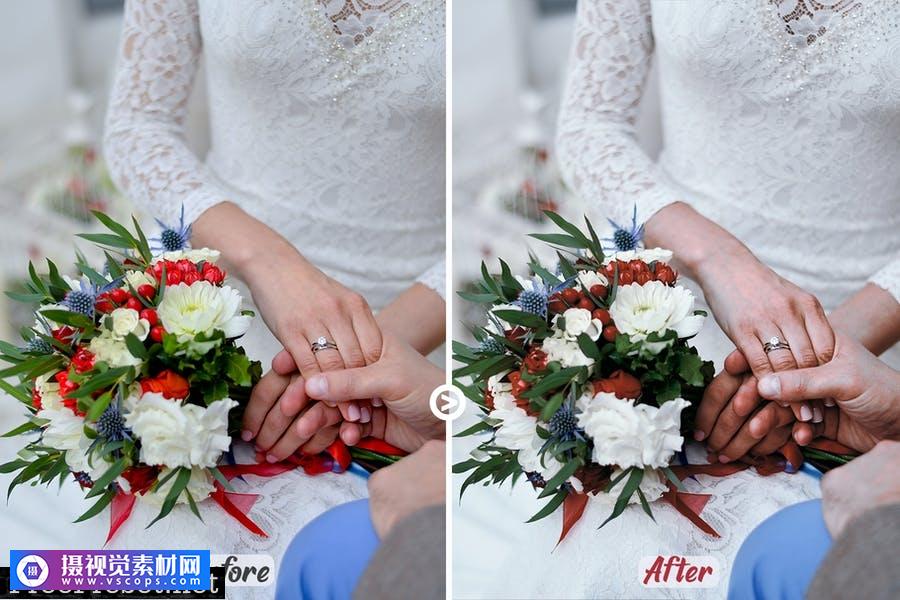 电影婚礼 LUT – 颜色分级过滤器Cinematic Wedding LUTs  Color grading filters插图2